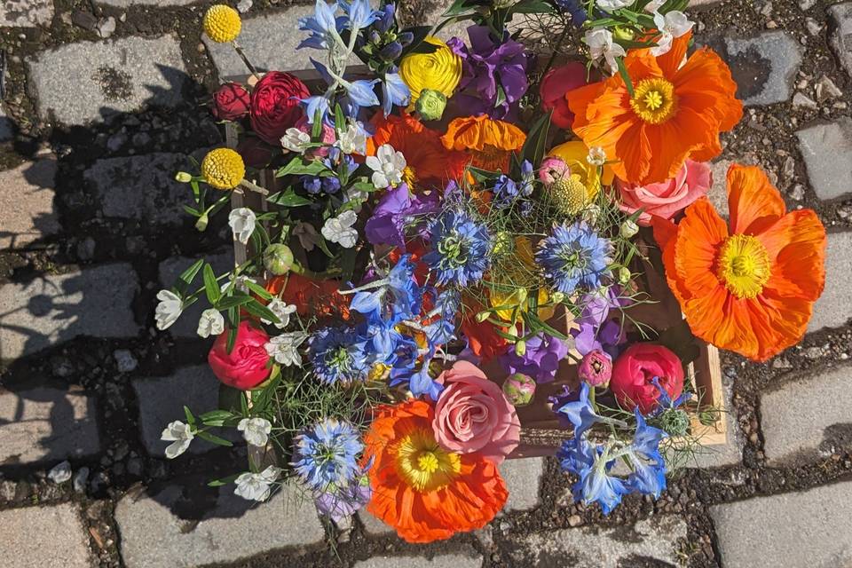 Multi Coloured Table Flowers