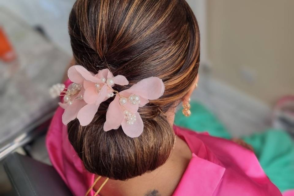 Sleek bun