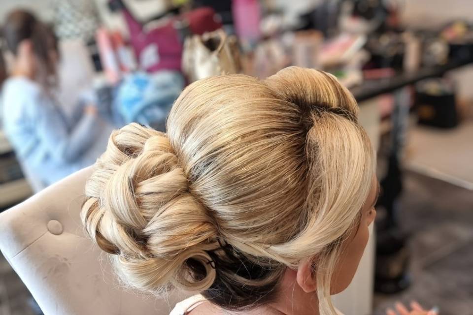 Intricate updo
