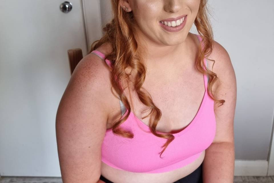 Soft bridal hair and makeup