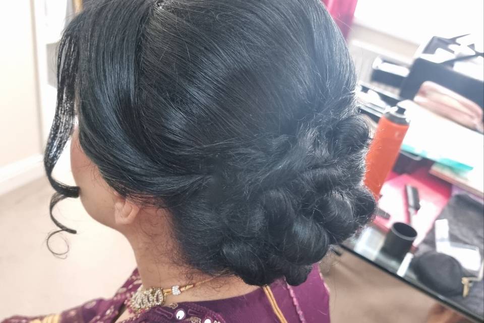 Hair up