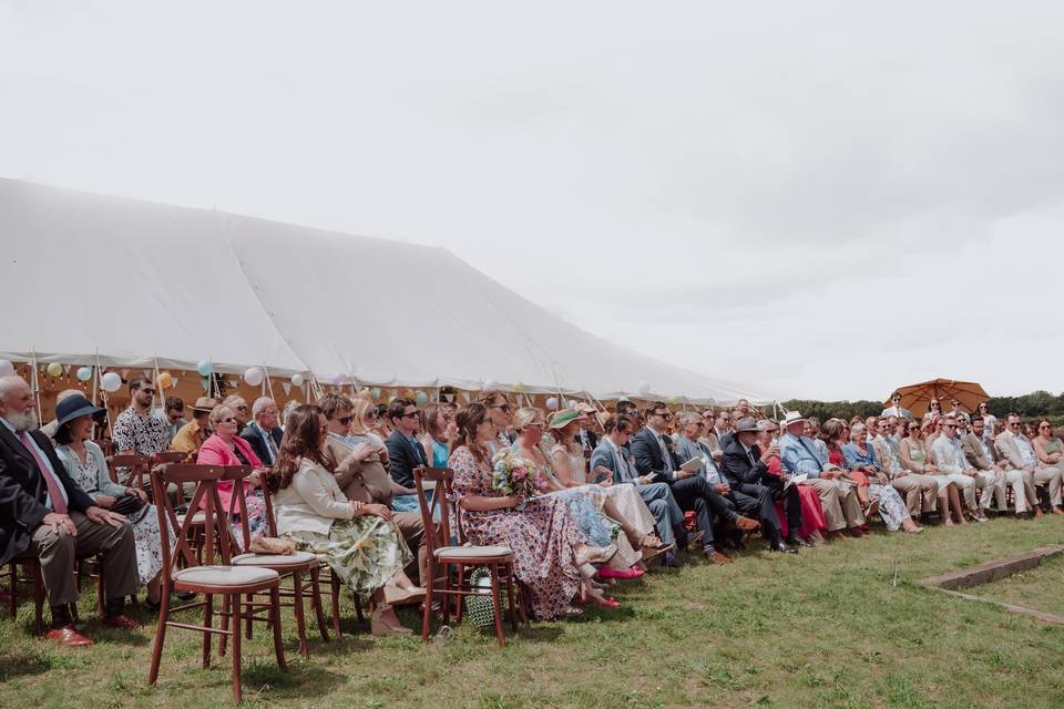 Timelessly elegant marquee