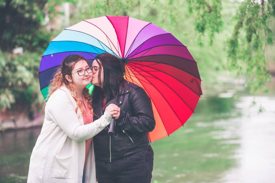 Rainbow umbrella