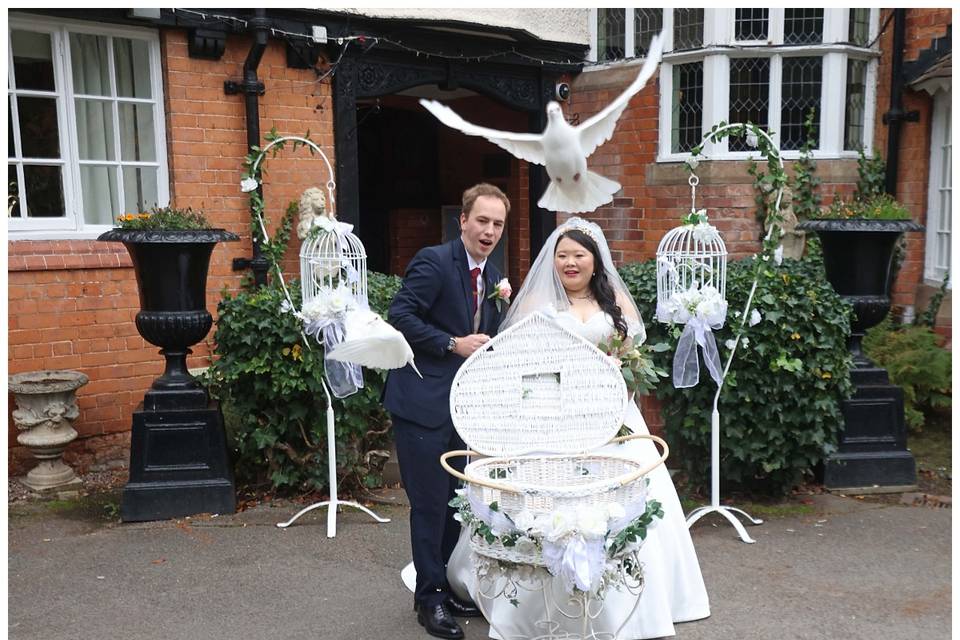 Mere Court hotel. doves