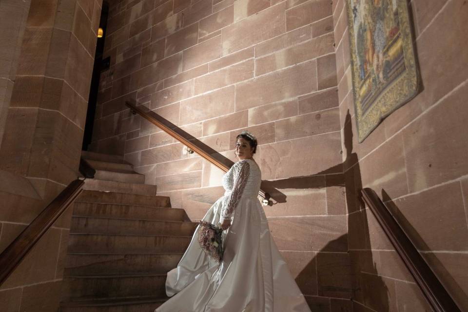 Bride portrait at Peckfortan c