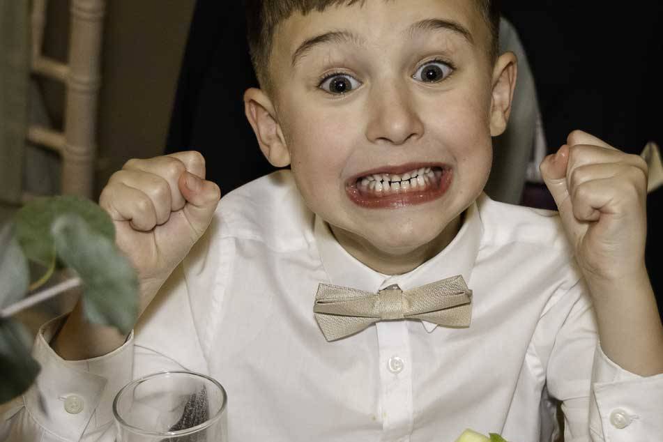 Wedding day excitement