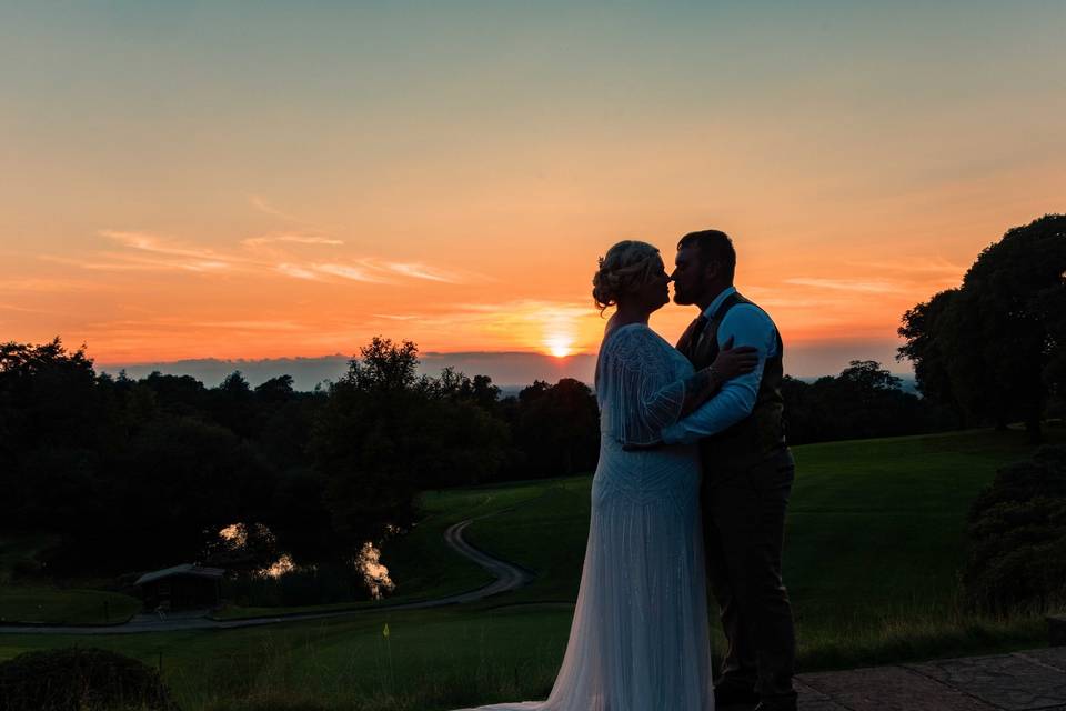 Shrigley hall sunset