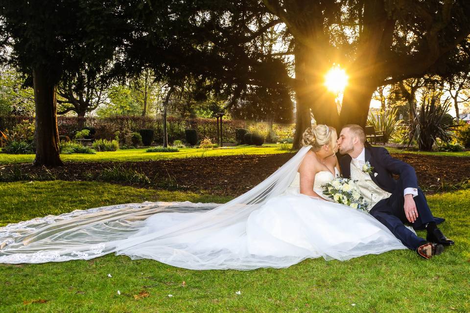 Sunset at shrigley hall