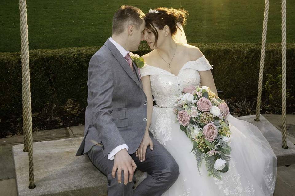 Romance on the swing