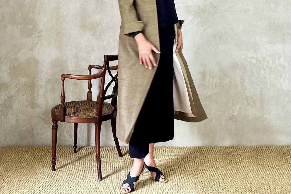 Khaki Hourglass Coat