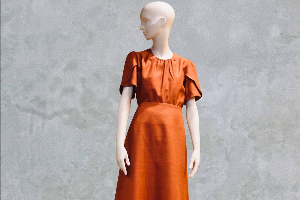 Burnt Orange Skirt Suit