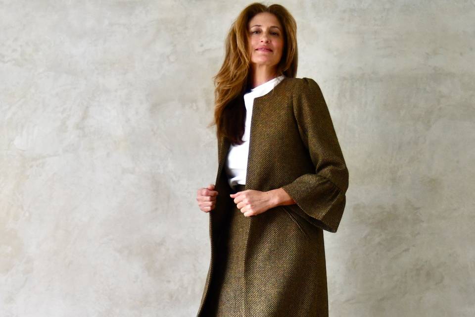 Tweed Skirt Suit