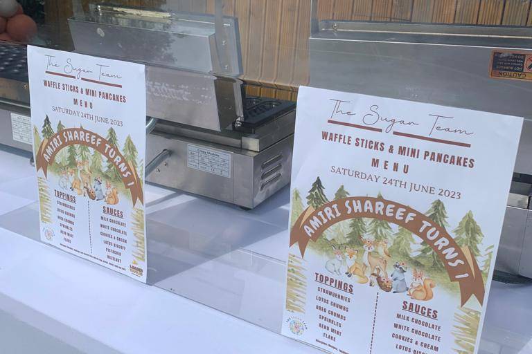 Wedding menus