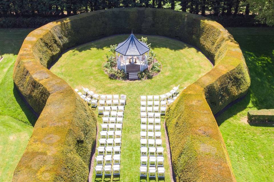 Outdoor ceremony site