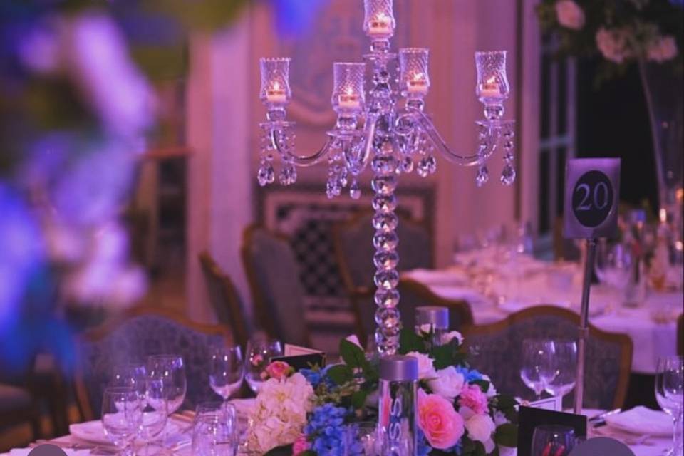 Glass Candelabras