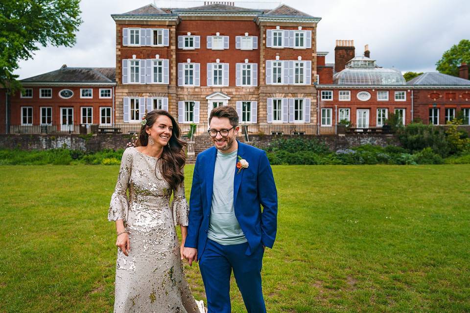 York House bride & groom