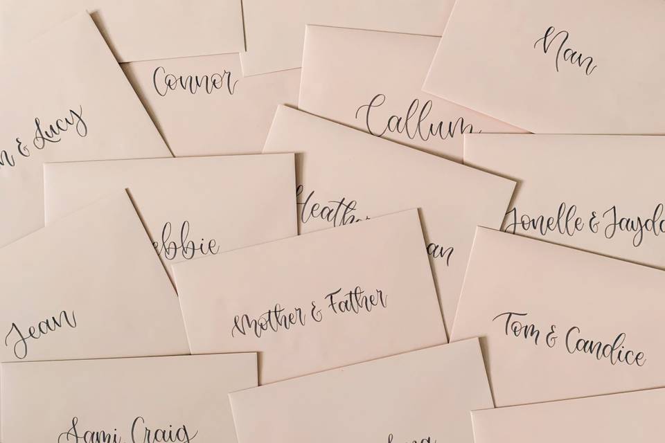 Hand written envelopes