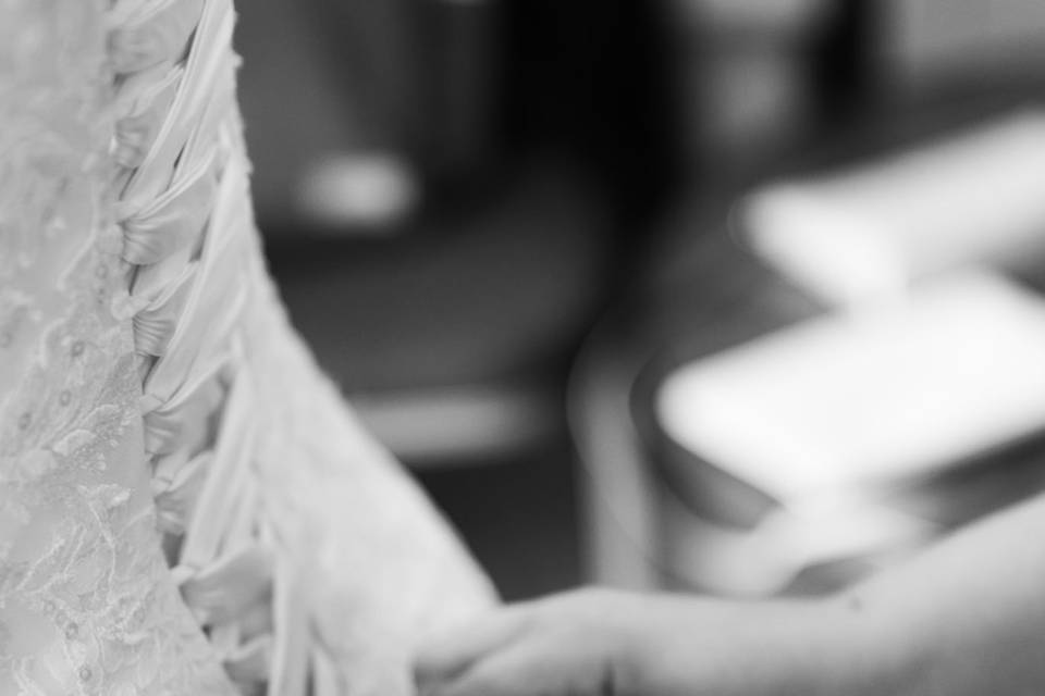 Wedding dress detail