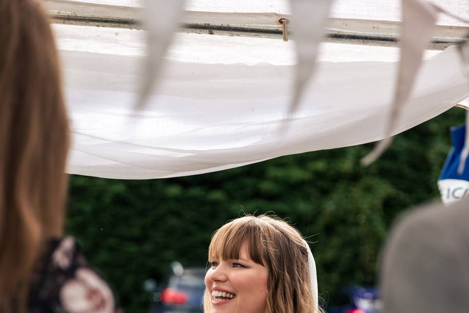 Candid bride