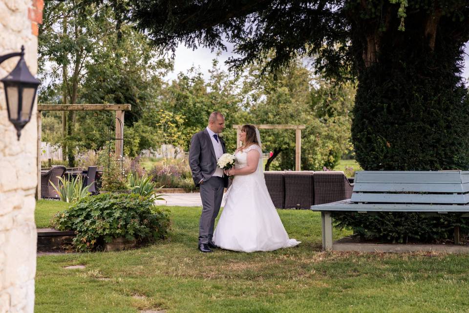 Bride and Groom candid