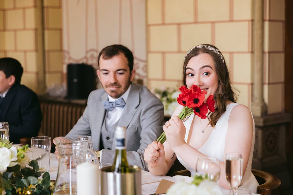 Bride red flower