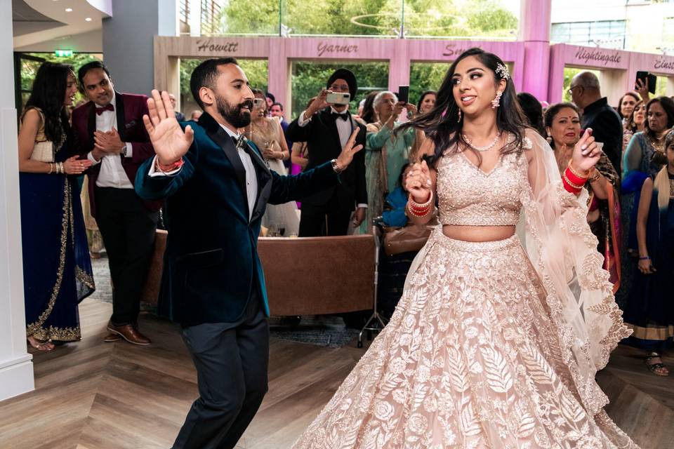 Bride and Groom dance