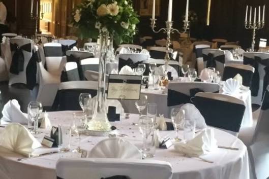 Large reception with black