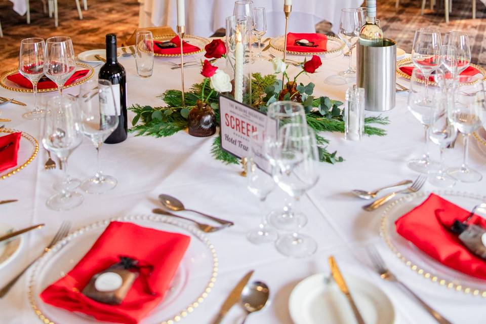 Reception decor