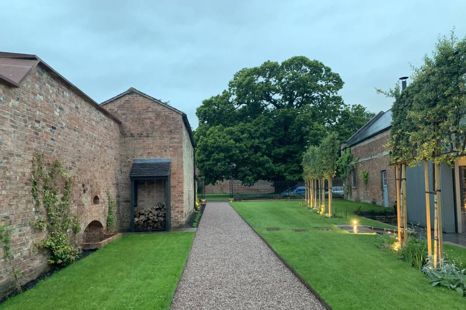 Firepits in Courtyard