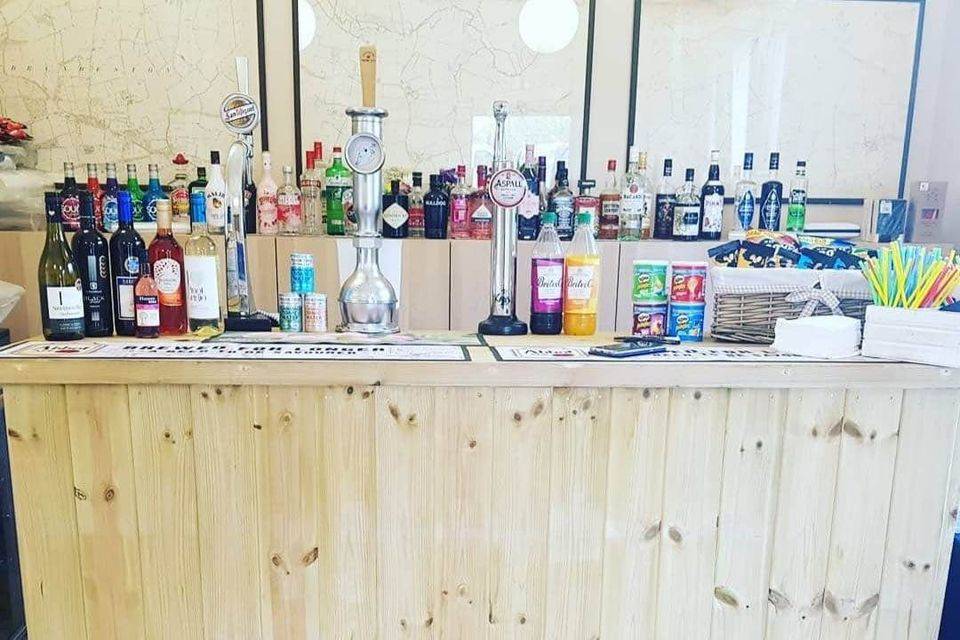 Wooden event bar