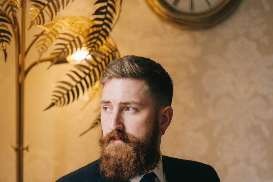 Groom portrait