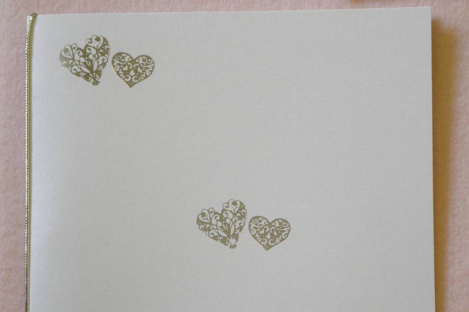 Double Filigree Hearts - Gold