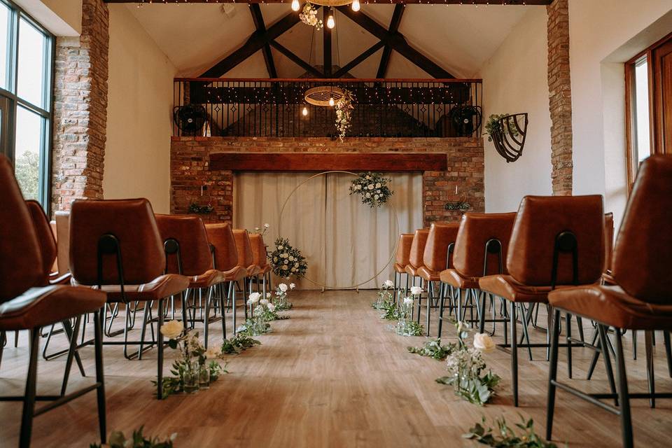 Beautiful country barn wedding