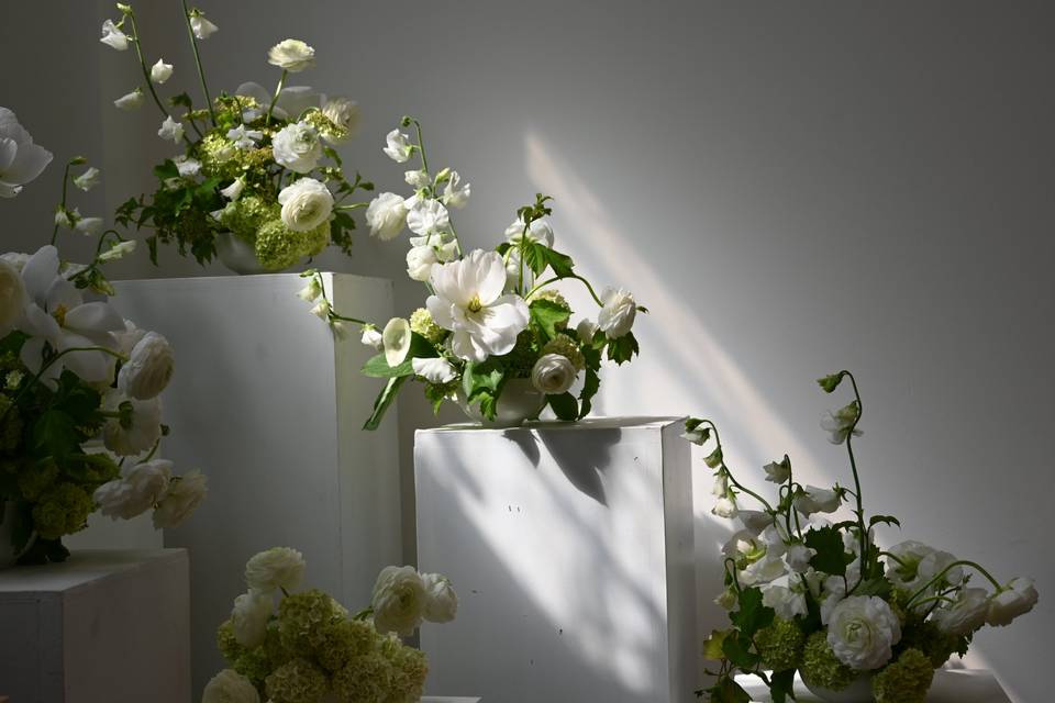 Table Centres on Plinths