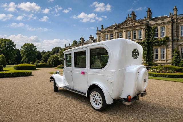 Classic wedding car