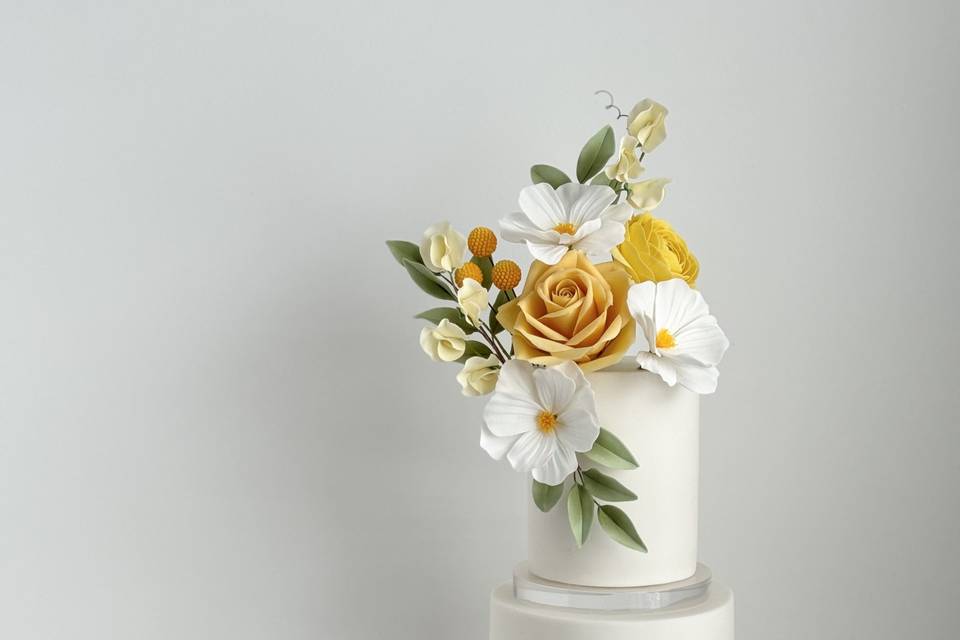 Spring wedding cake design