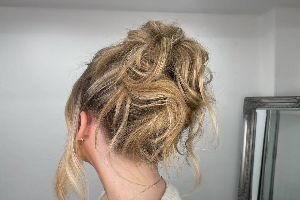 Messy updo