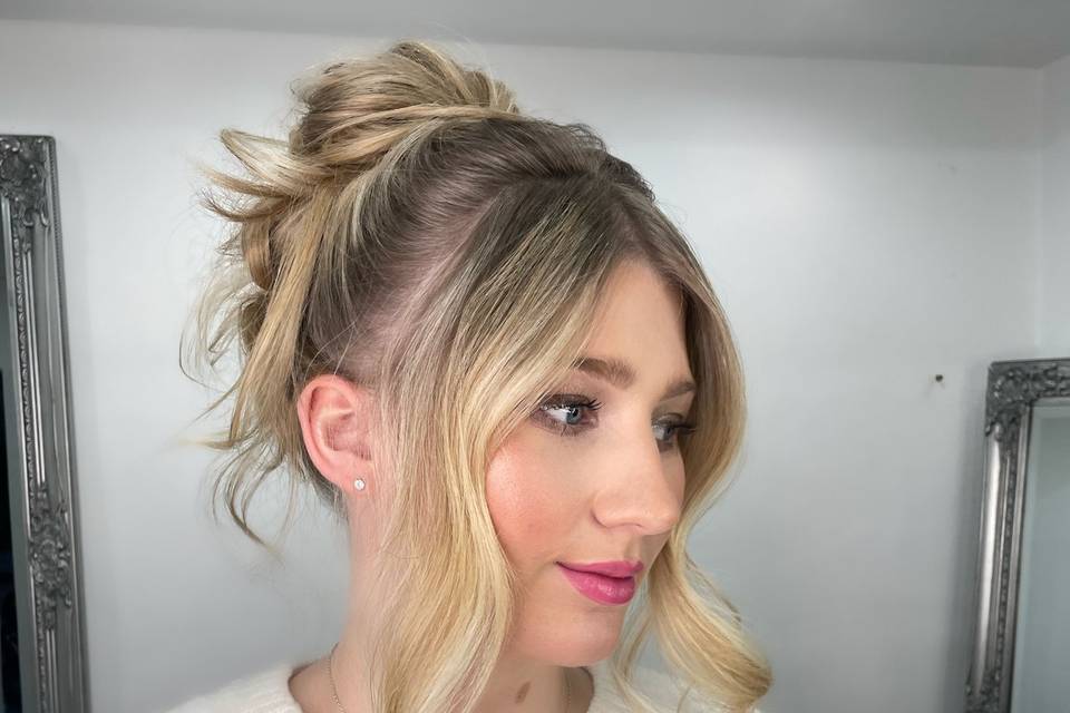 Messy updo