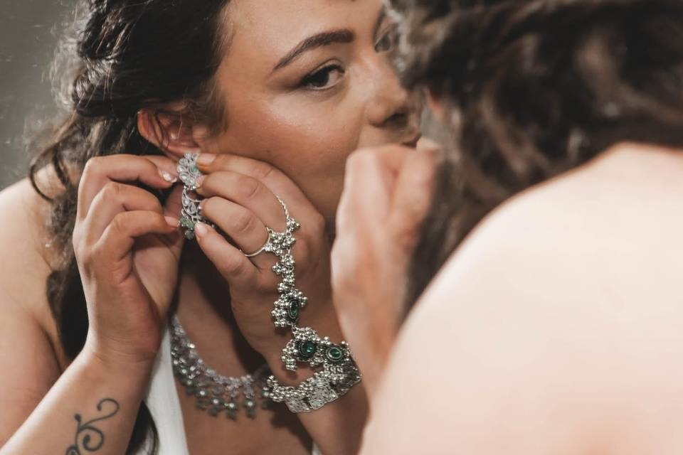 Beautiful recent bride