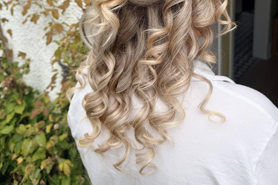 Stunning half up half down