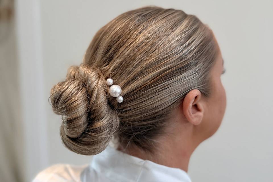 Classic sleek bun