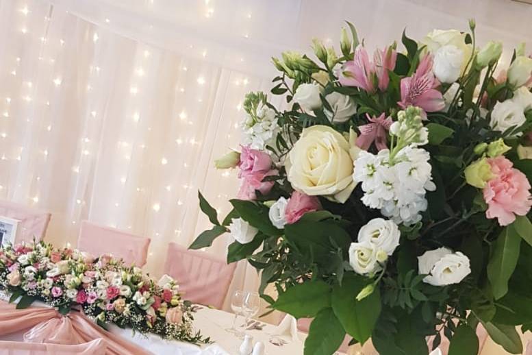 Full dusky pink reception set