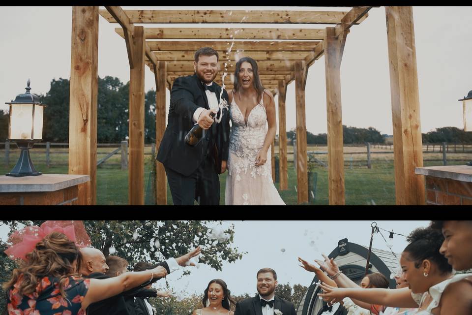 Popping that bubbly!