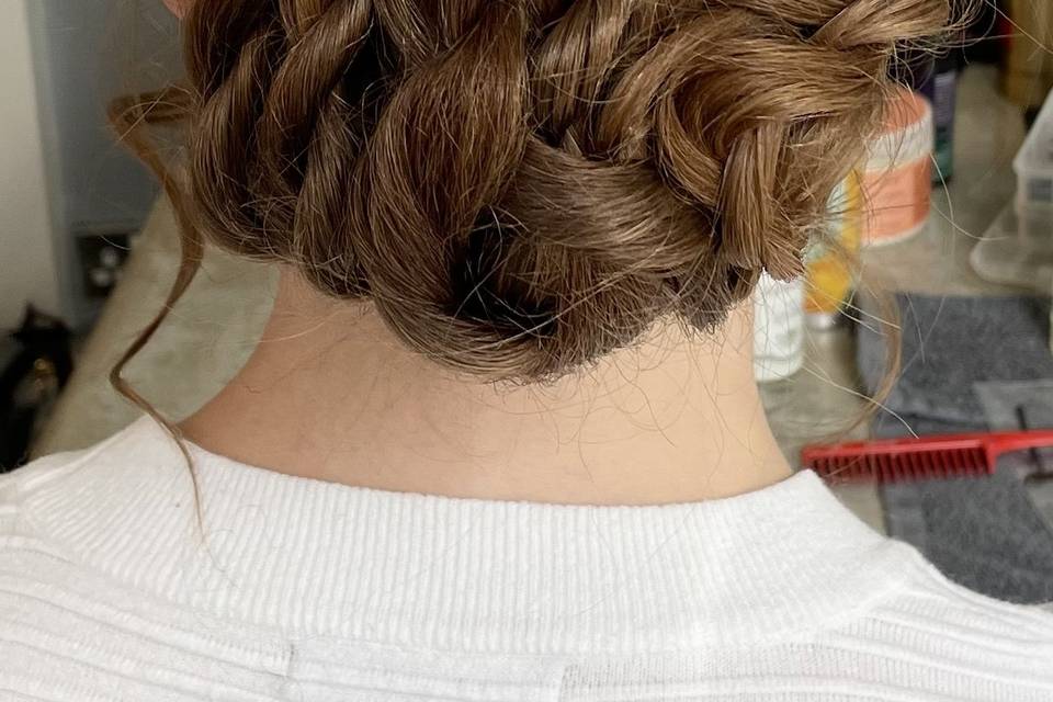 Twisted updo
