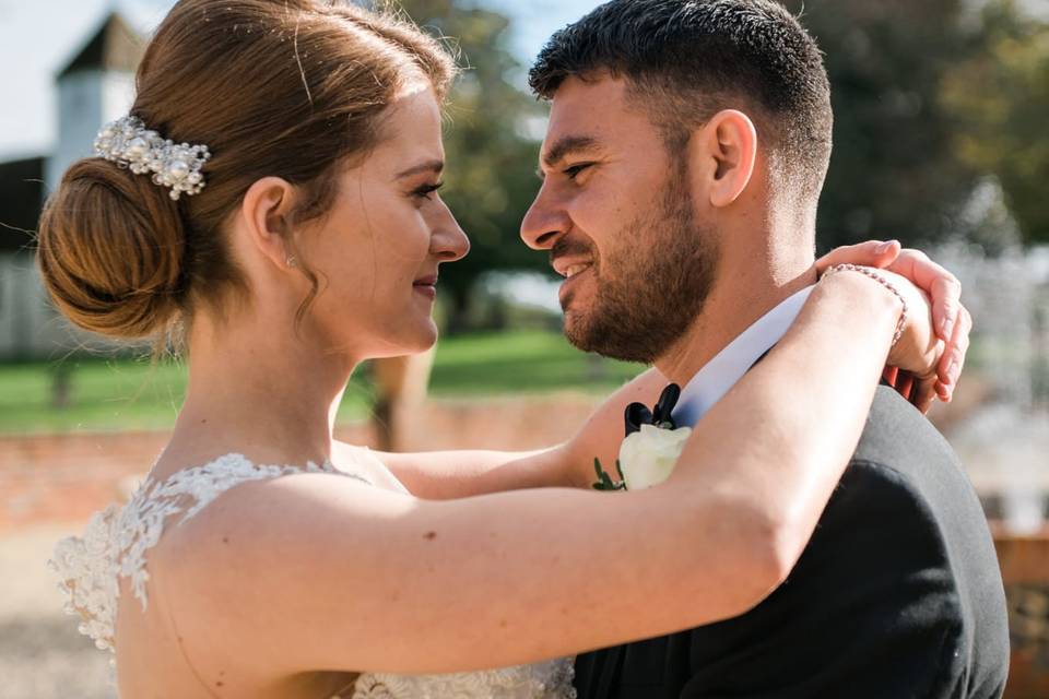 Beautiful bridal bun