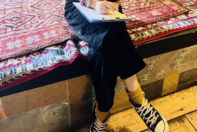 Script planning at the venue