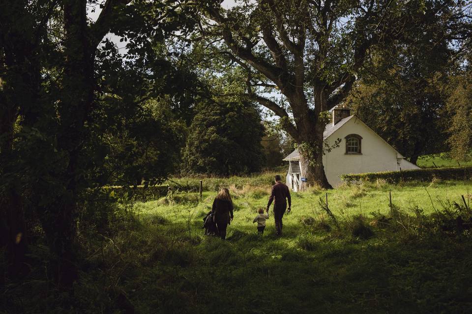 Family in the woods - Phil Hatcher Moore