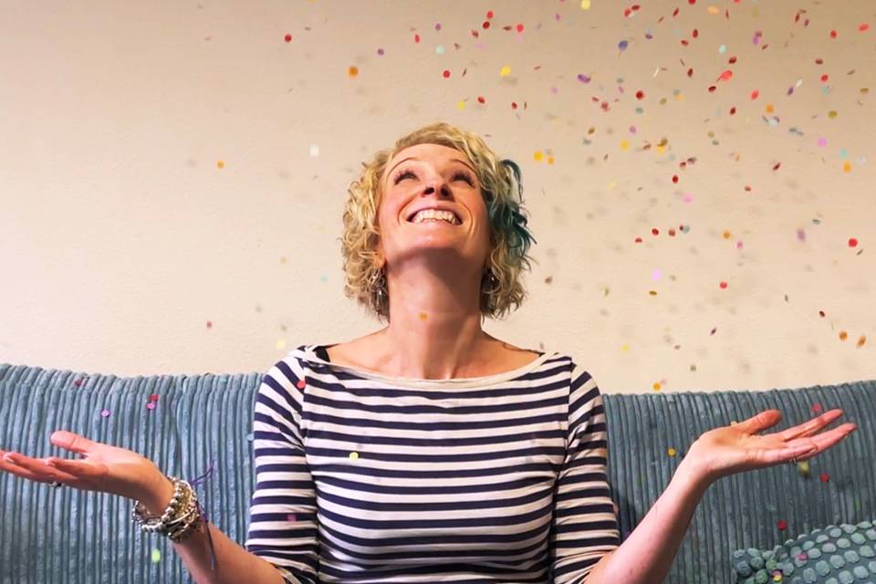 Confetti moment