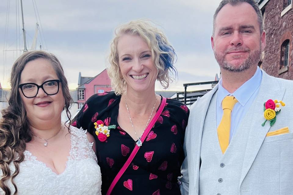 Post ceremony happiness