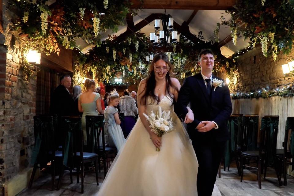 Walking down the aisle